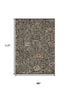 8' X 10' Black And Beige Abstract Area Rug