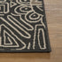 8' X 10' Black And Beige Abstract Area Rug