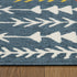 8' X 10' Blue And Ivory Geometric Area Rug