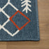 8' X 10' Blue And Ivory Geometric Area Rug