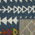 8' X 10' Blue And Ivory Geometric Area Rug