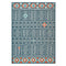 8' X 10' Blue And Ivory Geometric Area Rug