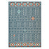 8' X 10' Blue And Ivory Geometric Area Rug