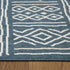8' X 10' Blue And Ivory Geometric Area Rug