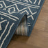 8' X 10' Blue And Ivory Geometric Area Rug