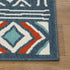 8' X 10' Blue And Ivory Geometric Area Rug