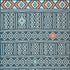 8' X 10' Blue And Ivory Geometric Area Rug