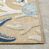 8' X 10' Beige And Blue Coral Area Rug