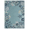 8' X 9' Aqua And Blue Coral Area Rug