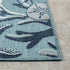 8' X 9' Aqua And Blue Coral Area Rug
