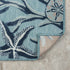 8' X 9' Aqua And Blue Coral Area Rug