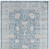 5' X 8' Blue And Sky Blue Floral Distressed Area Rug