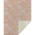 50" X 70" Peach And Ivory Abstract Microfiber Plush Throw Blanket