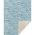 50" X 70" Aqua And Ivory Abstract Microfiber Plush Throw Blanket