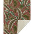 50" X 70" Rust Green And Beige Leaves Microfiber Plush Throw Blanket
