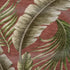 50" X 70" Rust Green And Beige Leaves Microfiber Plush Throw Blanket