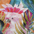 50" X 70" Orange Pink And Blue Animal Print Polyester Woven Plush Throw Blanket