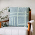 20" Green And Olive Green Geometric Cotton Throw Pillow Cover with Tassels