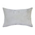 16" X 24" Ivory Lumbar Faux Leather Throw Pillow Cover