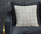 20" Ivory And Black Check Linen Throw Pillow Cover