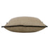 20" Tan And Black Linen Throw Pillow Cover