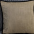 20" Tan And Black Linen Throw Pillow Cover