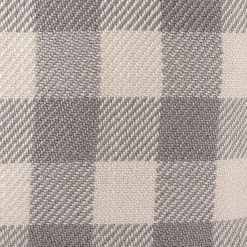 20" Blue And Ivory Plaid Throw Pillow Cover