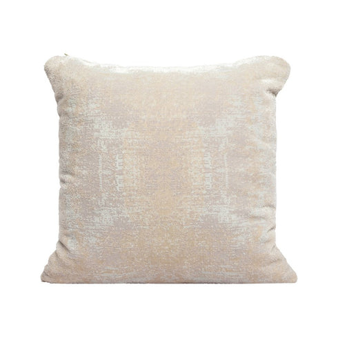 20" Beige And Gray Abstract Polyester Blend Throw Pillow Cover