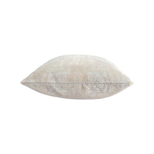 20" Beige And Gray Abstract Polyester Blend Throw Pillow Cover