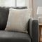 20" Beige And Gray Abstract Polyester Blend Throw Pillow Cover