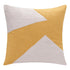 20" Ochre And Ivory Abstract Cotton Throw Pillow Cover
