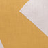 20" Ochre And Ivory Abstract Cotton Throw Pillow Cover