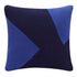 20" Cobalt And Navy Blue Abstract Cotton Throw Pillow Cover