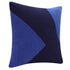 20" Cobalt And Navy Blue Abstract Cotton Throw Pillow Cover