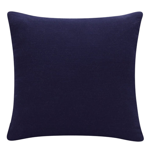 20" Cobalt And Navy Blue Abstract Cotton Throw Pillow Cover