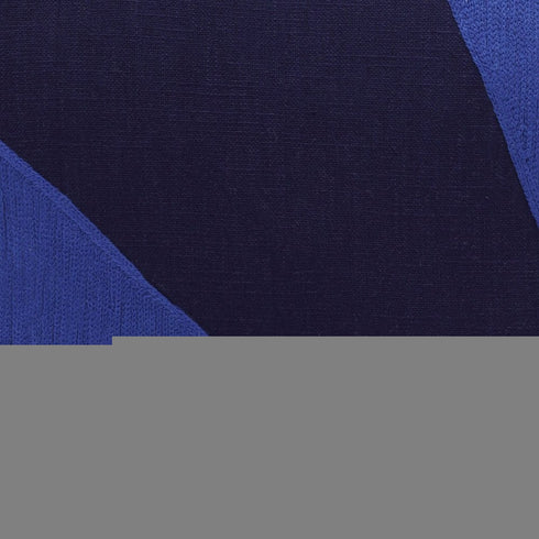 20" Cobalt And Navy Blue Abstract Cotton Throw Pillow Cover