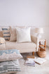 20" Ivory Cotton Throw Pillow Cover
