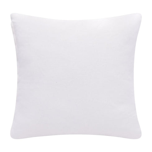 20" Blue And White Diamond Cotton Blend Throw Pillow Cover