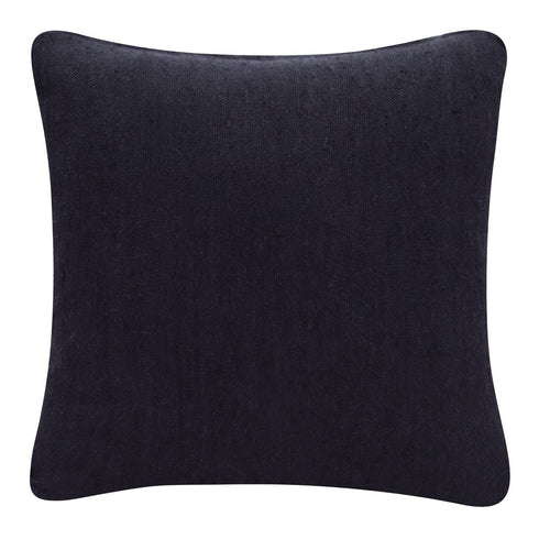 20" Onyx Linen Blend Throw Pillow Cover