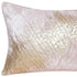 16" X 24" Gold And Pink Lumbar Abstract Throw Pillow Cover with Glitter