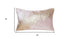 16" X 24" Gold And Pink Lumbar Abstract Throw Pillow Cover with Glitter
