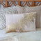 16" X 24" Gold And Pink Lumbar Abstract Throw Pillow Cover with Glitter