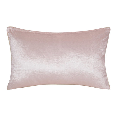 16" X 24" Gold And Pink Lumbar Abstract Throw Pillow Cover with Glitter