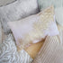 16" X 24" Gold And Pink Lumbar Abstract Throw Pillow Cover with Glitter
