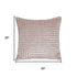 20" Pink And Gold Geometric Throw Pillow Cover with Glitter And Texture