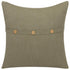 20" Green Cotton Throw Pillow Cover