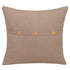 24" Brown Cotton Throw Pillow Cover
