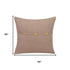 24" Brown Cotton Throw Pillow Cover