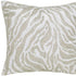 20" Ivory And Silver Throw Pillow Cover with Texture