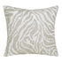 20" Ivory And Silver Throw Pillow Cover with Texture